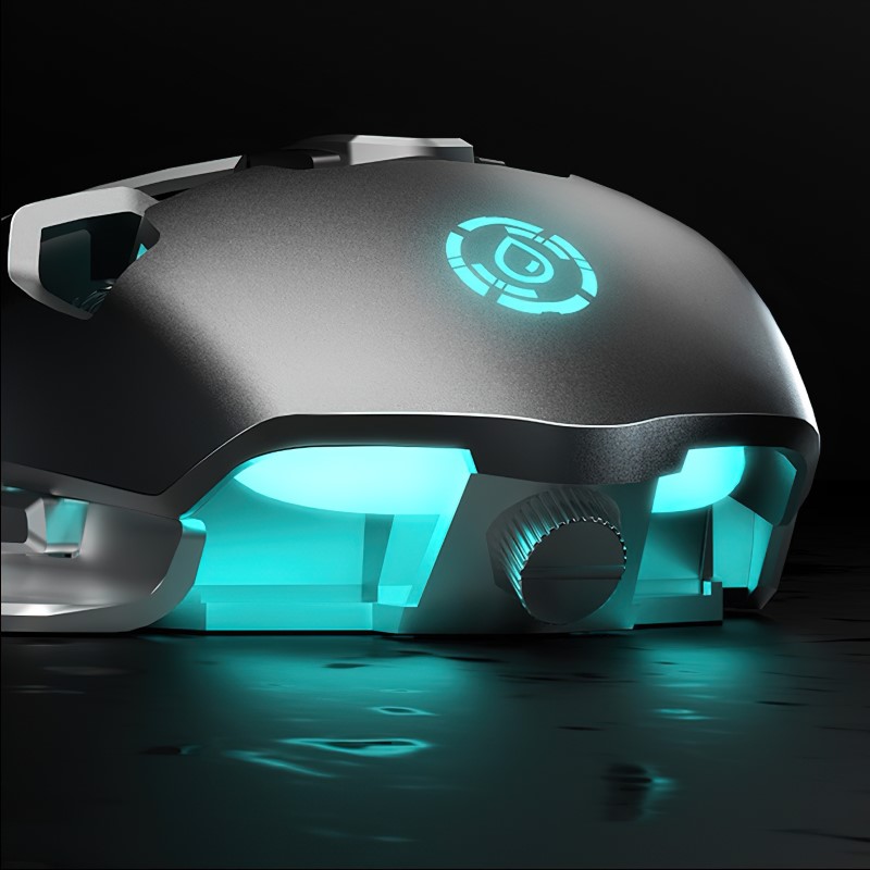 Chuột cơ gaming led RGB 6400DPI - J800 mechanical Gaming mouse