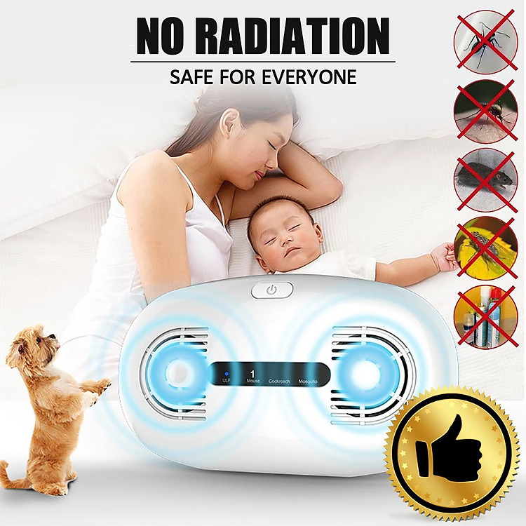 Máy đuổi chuột siêu âm Ultrasonic Pest Repeller Control ULF ML-518