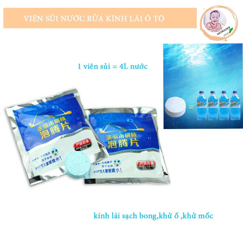 Combo Bộ Gối Tựa Đầu Và Tựa Lưng Ô Tô Cao Su Non Cao Cấp + 5 Viên Sủi Rửa Kính