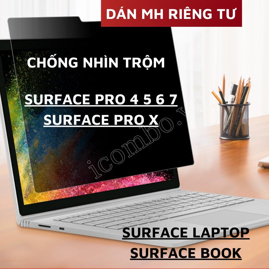 Dán màn hình chống nhìn trộm surface pro X, pro 4/5/6/7, laptop 1/2/3, book 1/2/3