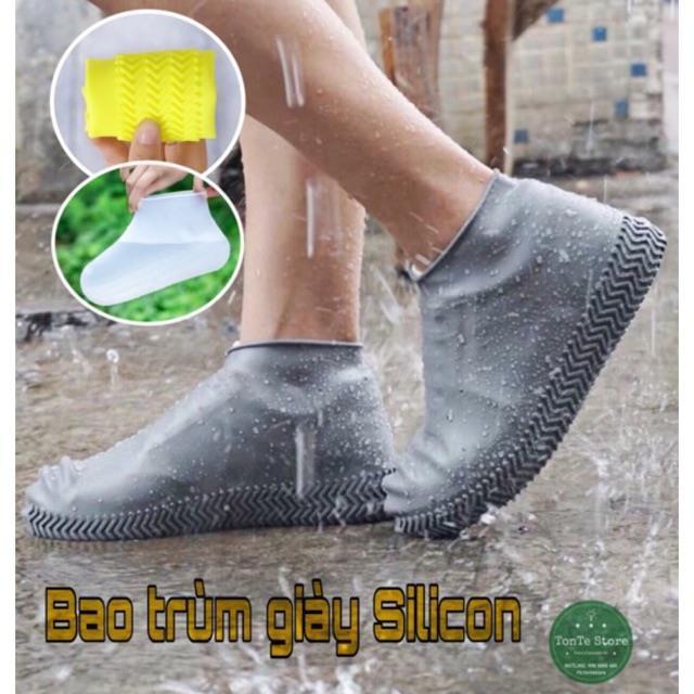 Bọc giày đi mưa silicon đàn hồi siêu bền - phụ kiện giày dép magic