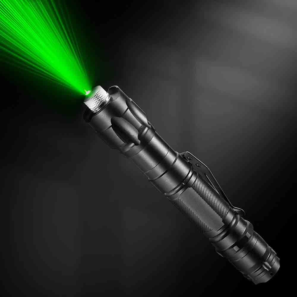 Laser màu xanh lá cây mạnh mẽ cao 100m Torch Laser Torch Hunting Hunting có thể điều chỉnh sự kết hợp tập trung cho các phụ kiện săn bắn