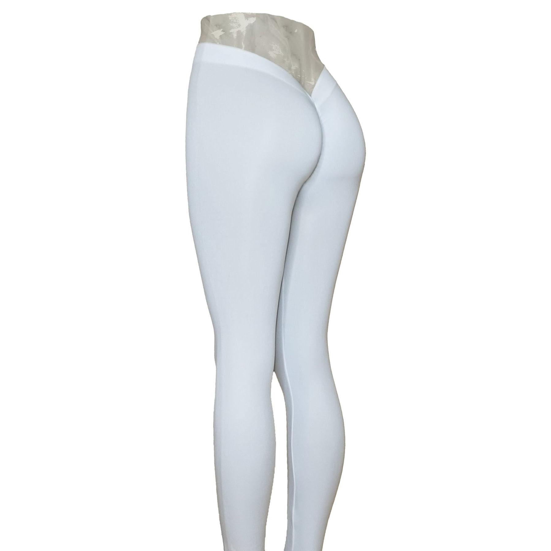 Leggings sexy cào đẩy quần 2023 phụ nữ trở lại V-WAIST Leggings Sport Women Legging Legging Mông Nâng quần yoga Color: Ice Blue Size: XS