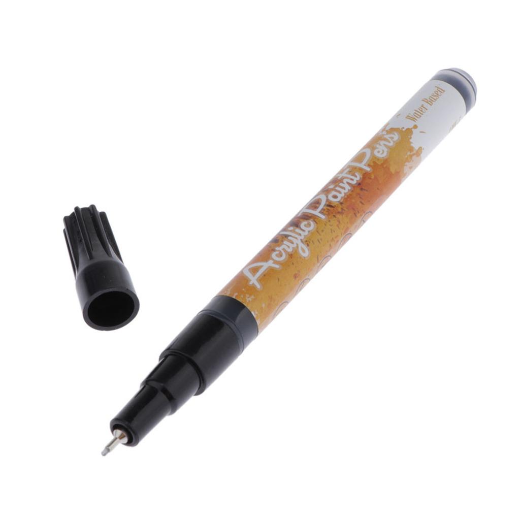 Mực Đen Sơn Acrylic Dấu Nghệ Thuật Thường Trực Tranh Đá Mỹ Bút Đánh Dấu