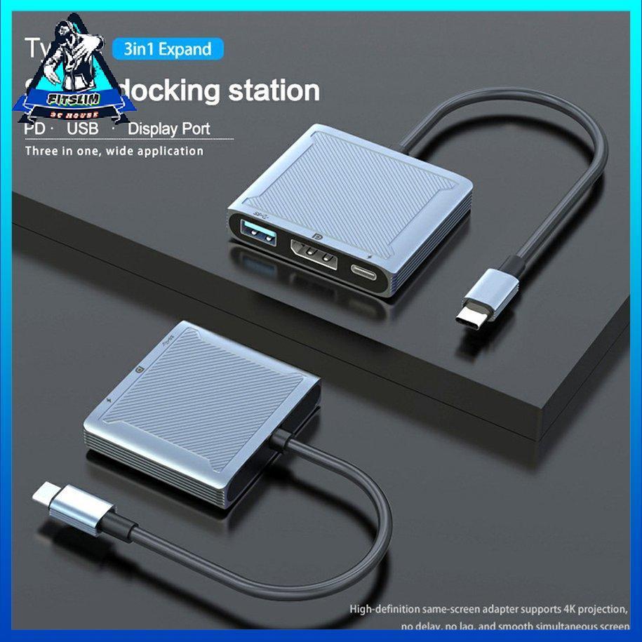 Bộ chuyển đổi 8K DP Bộ điều hợp ba trong một Bộ chuyển đổi USB-C Loại C Di động Hub [8/6]