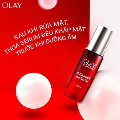 Tinh Chất Serum OLAY Collagen Peptide 24 Tái Tạo Da Căng Bóng 30ml