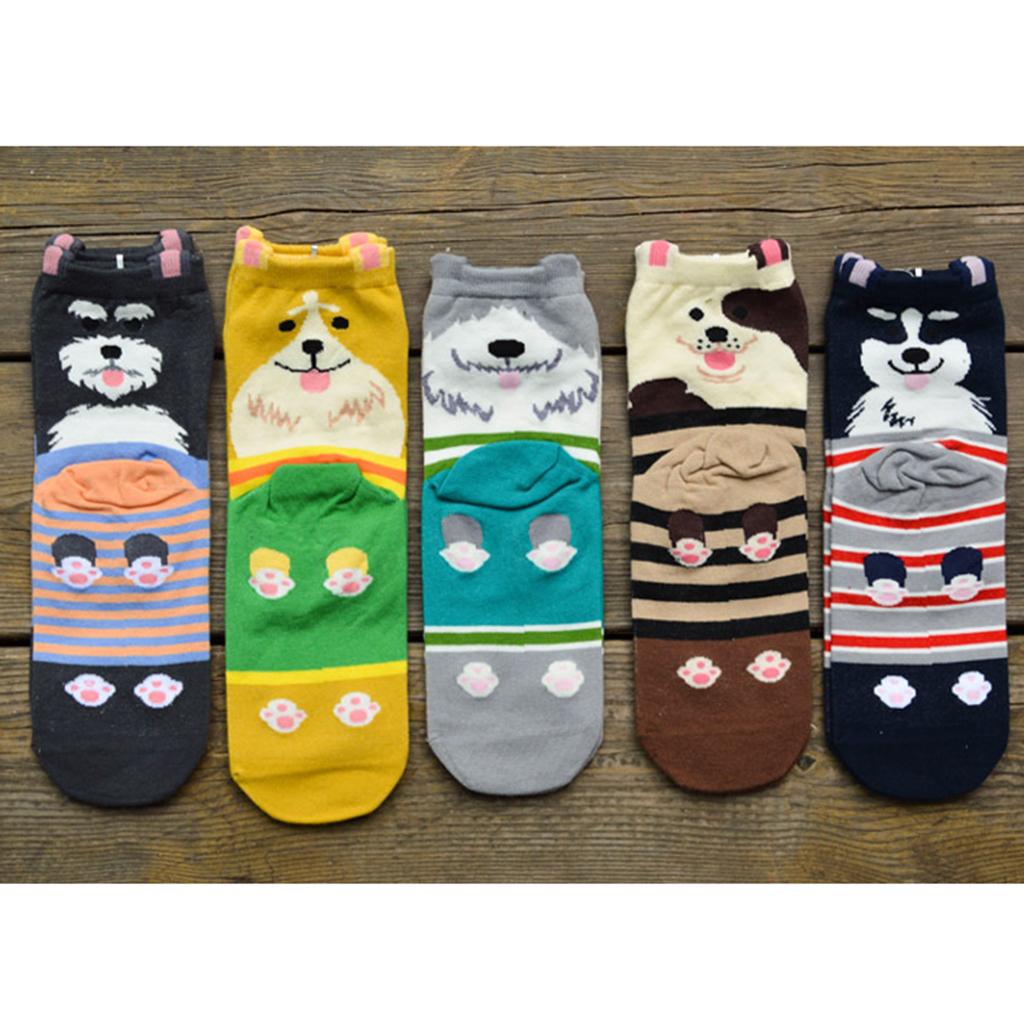 5 Pair Mens Womens Boys Cotton Mid Calf Ankle Crew Short Socks New Lot