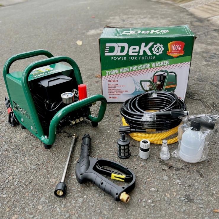 MÁY RỬA XE 3100W CÓ CHỈNH ÁP DK-3100S DEKO - HÀNG CHÍNH HÃNG