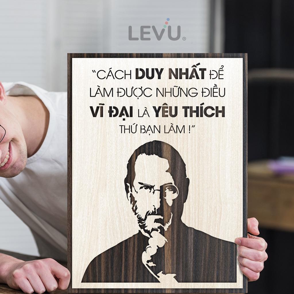 Tranh câu nói hay nổi tiếng của Steve Jobs LEVU NT01 truyền động lực