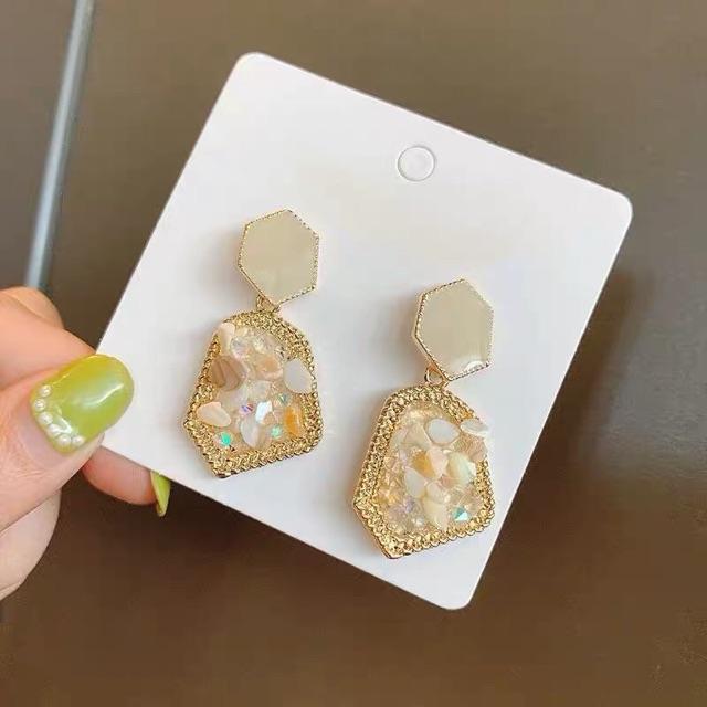 Hoa tai đính hạt - Hoa tai dự tiệc