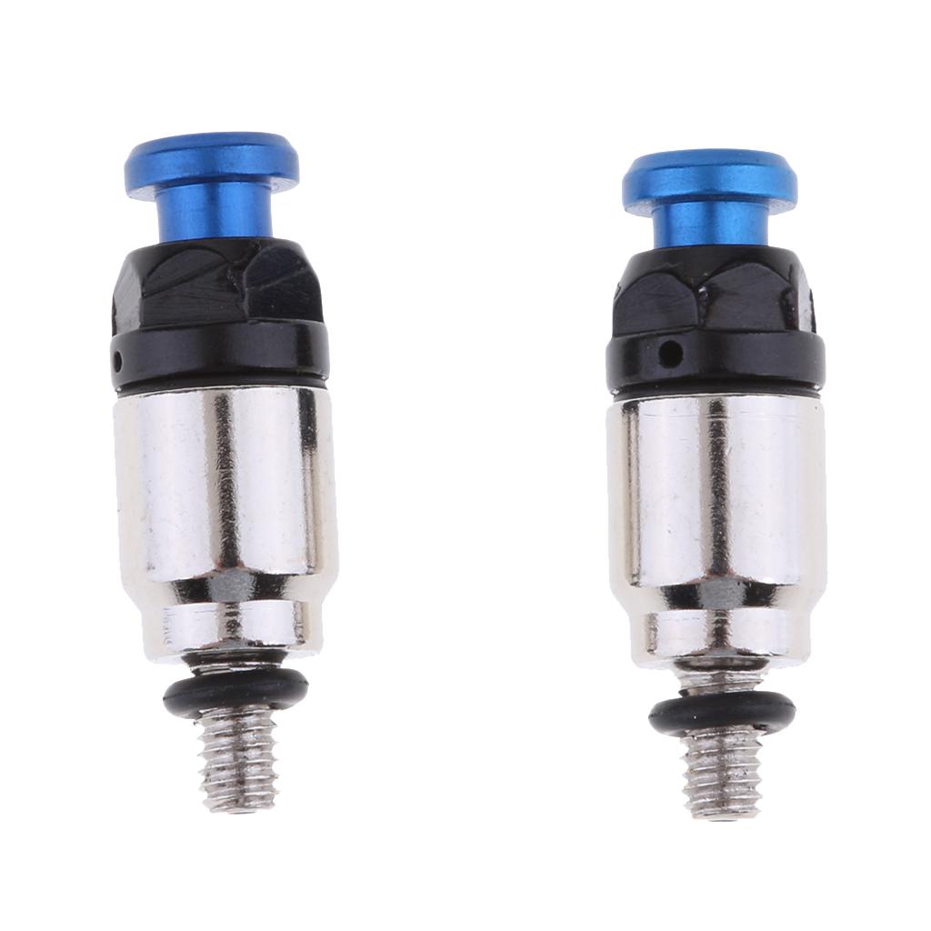 Blue M4 x 0.7mm Dirt Bike Fork Air Bleeder Pressure Relief Valve for