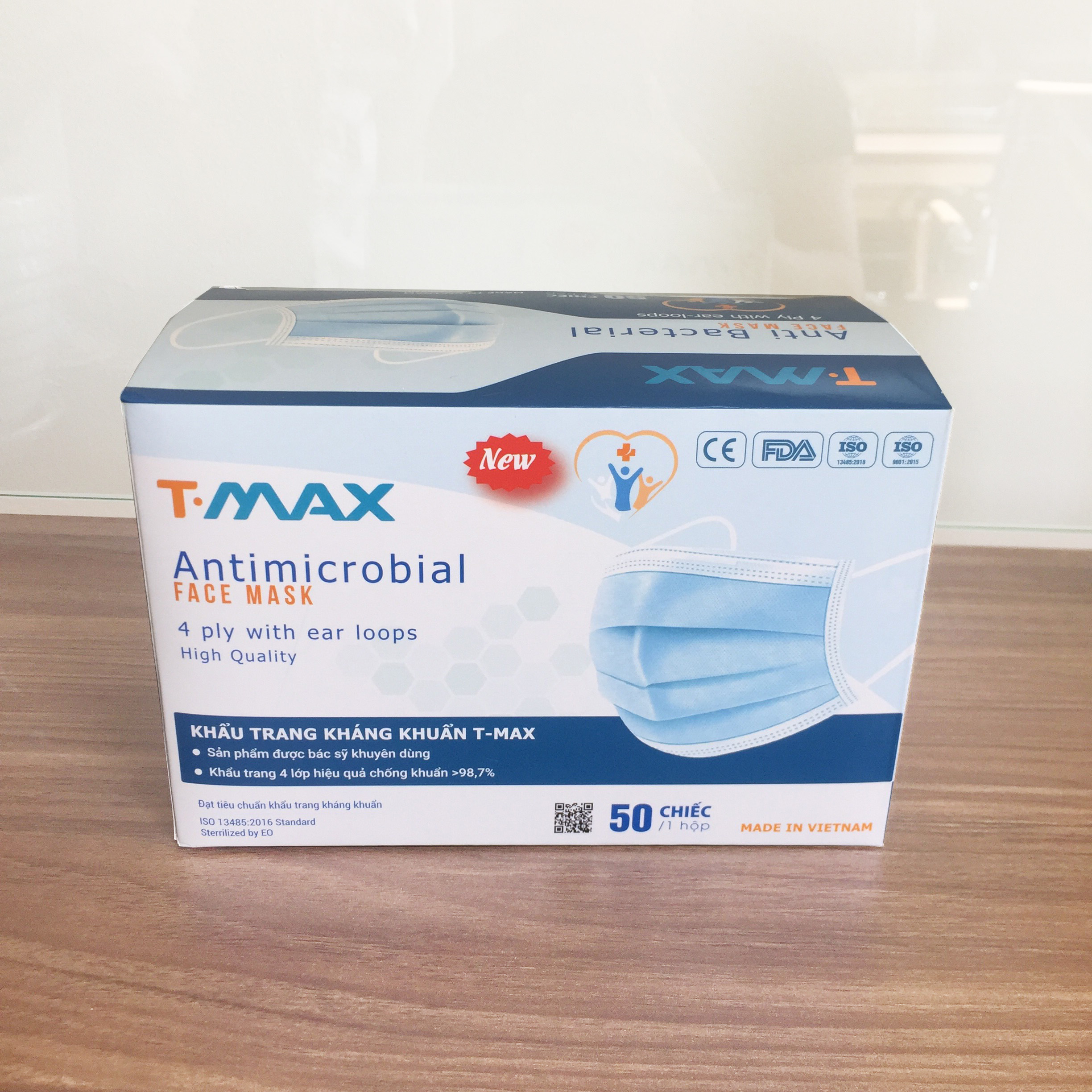 - Khẩu Trang Y Tế Cao Cấp Tmax - 4 Lớp Kháng Khuẩn / 99% Lọc Khuẩn, Bụi, Virus / Người Lớn Trắng – HÀNG CHÍNH HÃNG