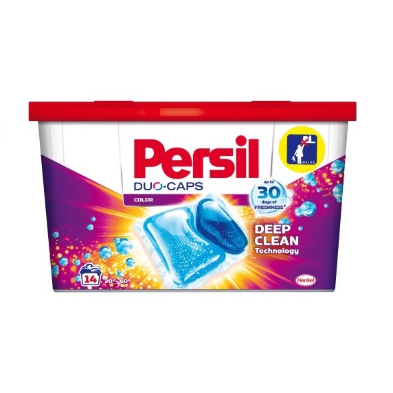 Viên Giặt Xả Máy PERSIL DUO-CAPS Đức 14 Viên Công Thức Thông MInh