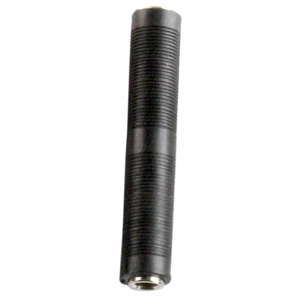 6.35mm Jack Coupler Guitar Extension Cable Connector Adapter Female to Female Black