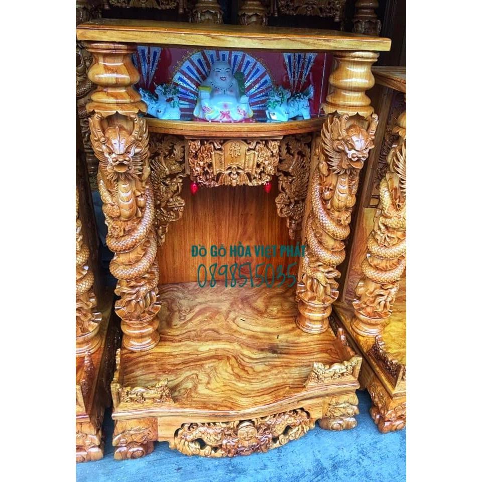 Bàn thờ thần tài Hổ Phù cao cấp gỗ gõ Lào - Đồ Gỗ Vinh
