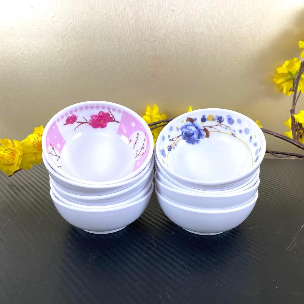 Chén NƯỚC CHẤM, CHÉN MUỐI TIÊU, MECA cao cấp - HÀNG VIỆT NAM CHẤT LƯỢNG CAO, hoa văn sang trọng