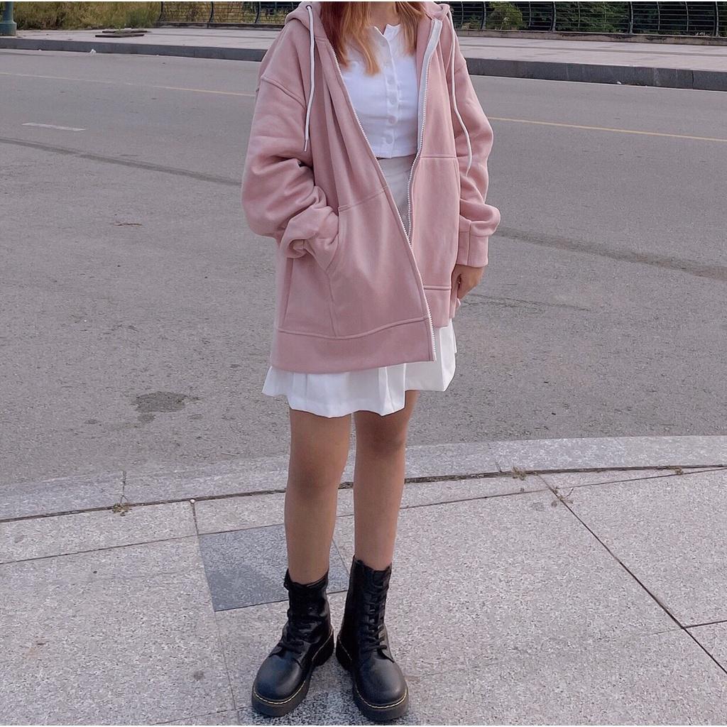 Áo KHOÁC Hoodie TRƠN 4 Màu Nam Nữ Ulzzang Unisex 1hitshop