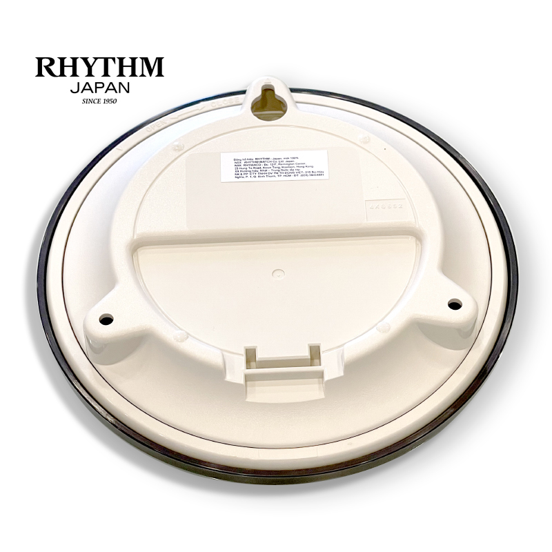 Hình ảnh Đồng hồ chống hơi nước Rhythm 4KG652WR08 Kt 17.8 x 4.9cm, 500g Vỏ nhựa. Dùng Pin