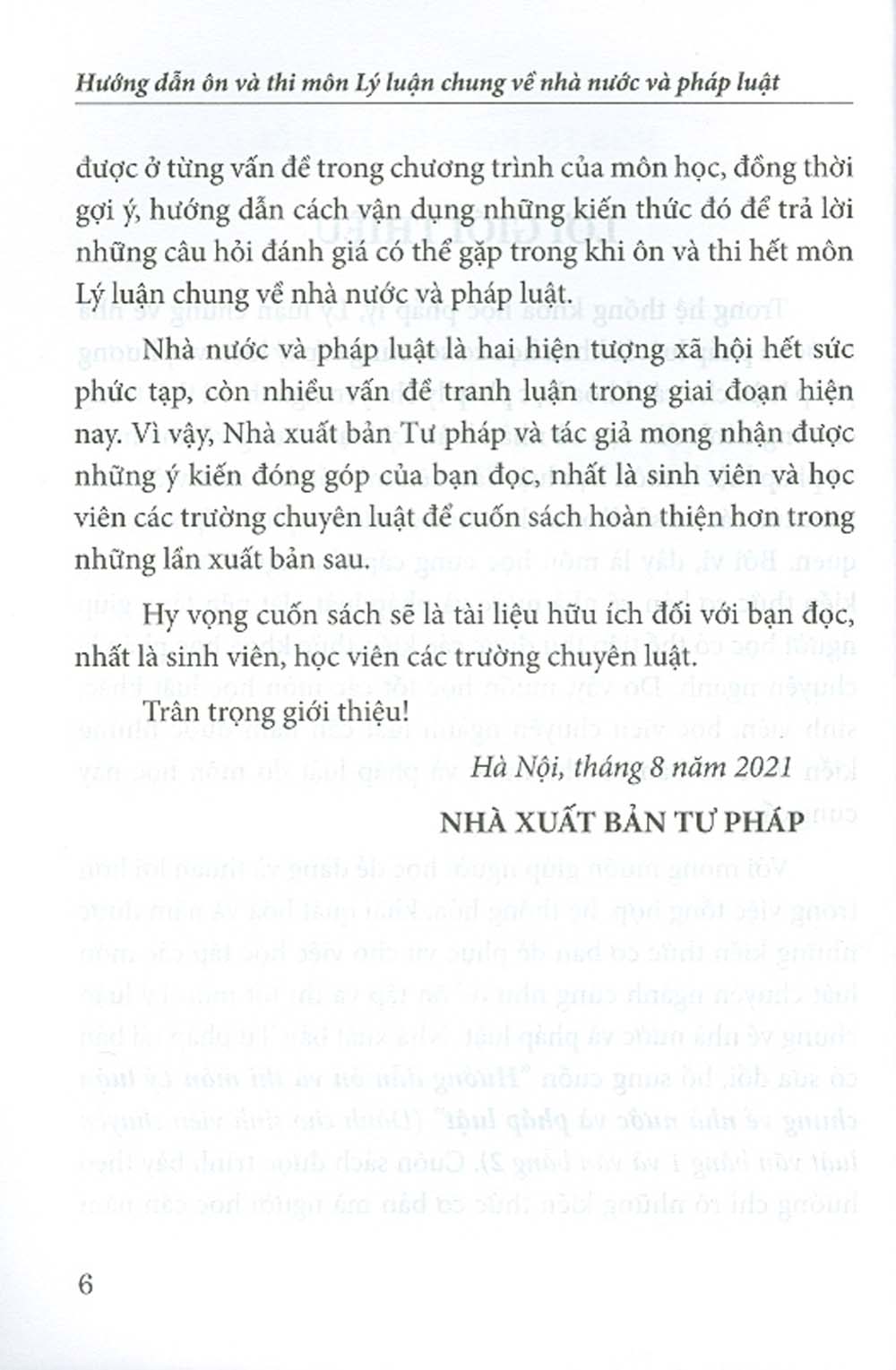 Hướng Dẫn Ôn Và Thi Môn Lý Luận Chung Về Nhà Nước Và Pháp Luật