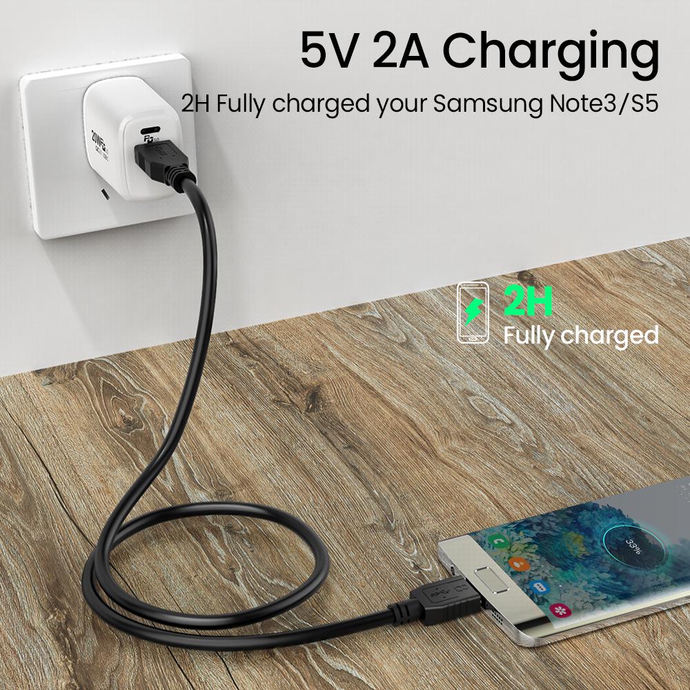 USB Micro B Cáp Type-A đến USB 3.0 Micro B Connector 5Gbps Cáp ổ cứng bên ngoài cho ổ cứng cáp màu: Đen