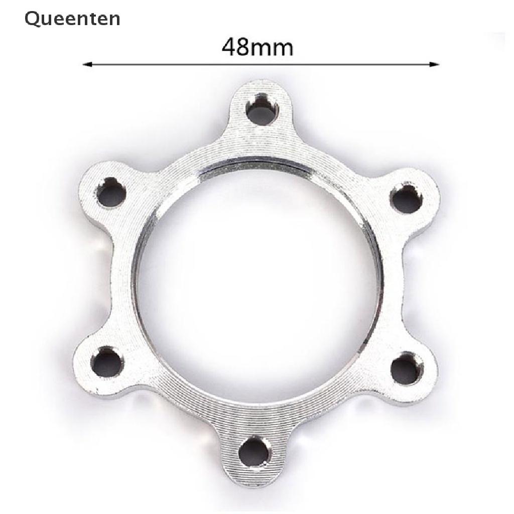 Queenten Bike Bicycle Freewheel Threaded Hubs Disk Disc Brake Rotor 6 Bolt Flange Adapter QT