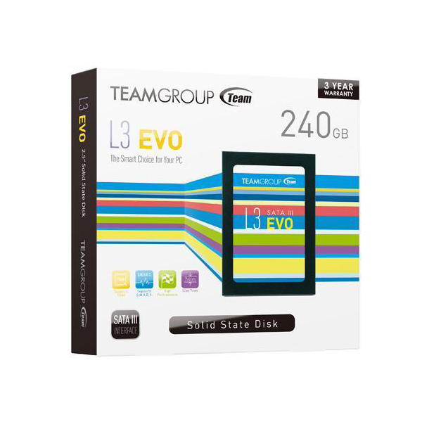 Ổ SSD Team Group L3 Evo 240GB - Hàng Chính Hãng