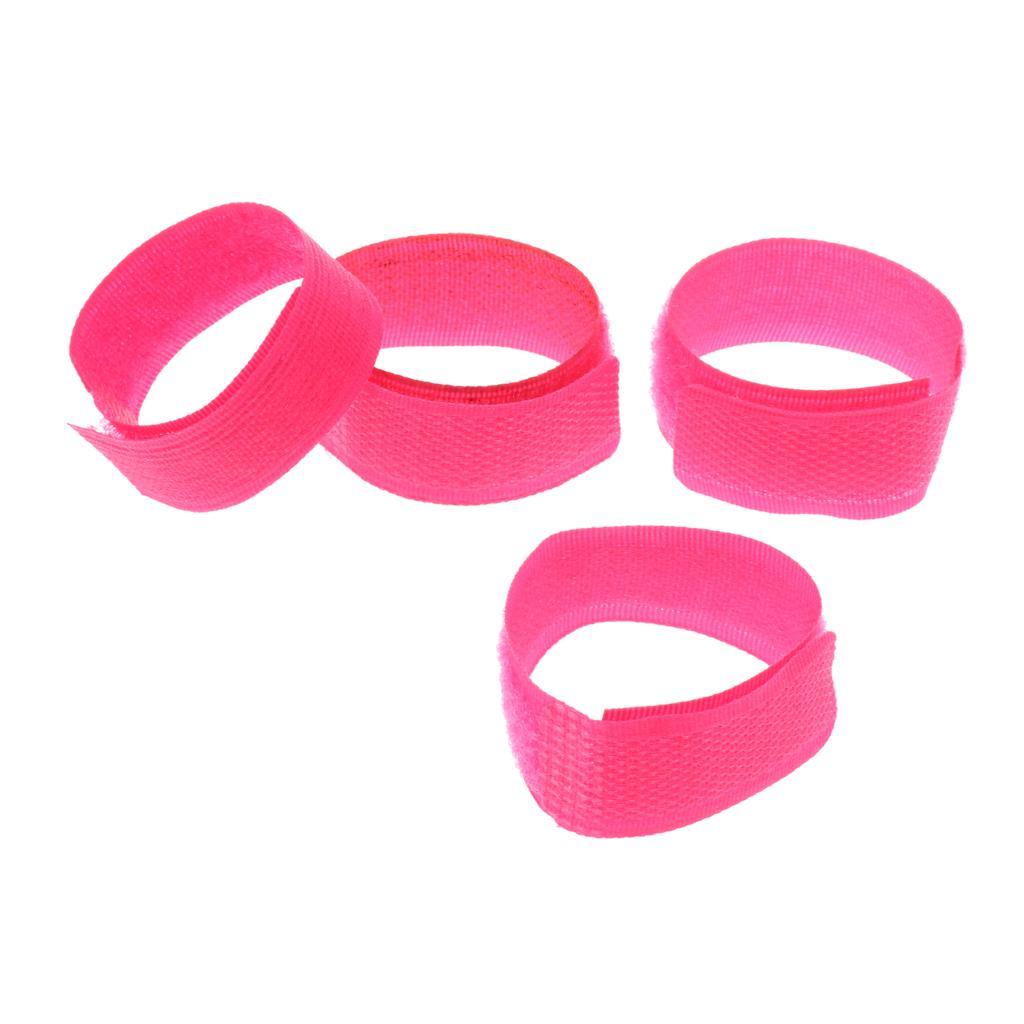 4pcs Reusable Nylon Hook Loop Cable Cord Ties Tidy Straps PC TV Organiser
