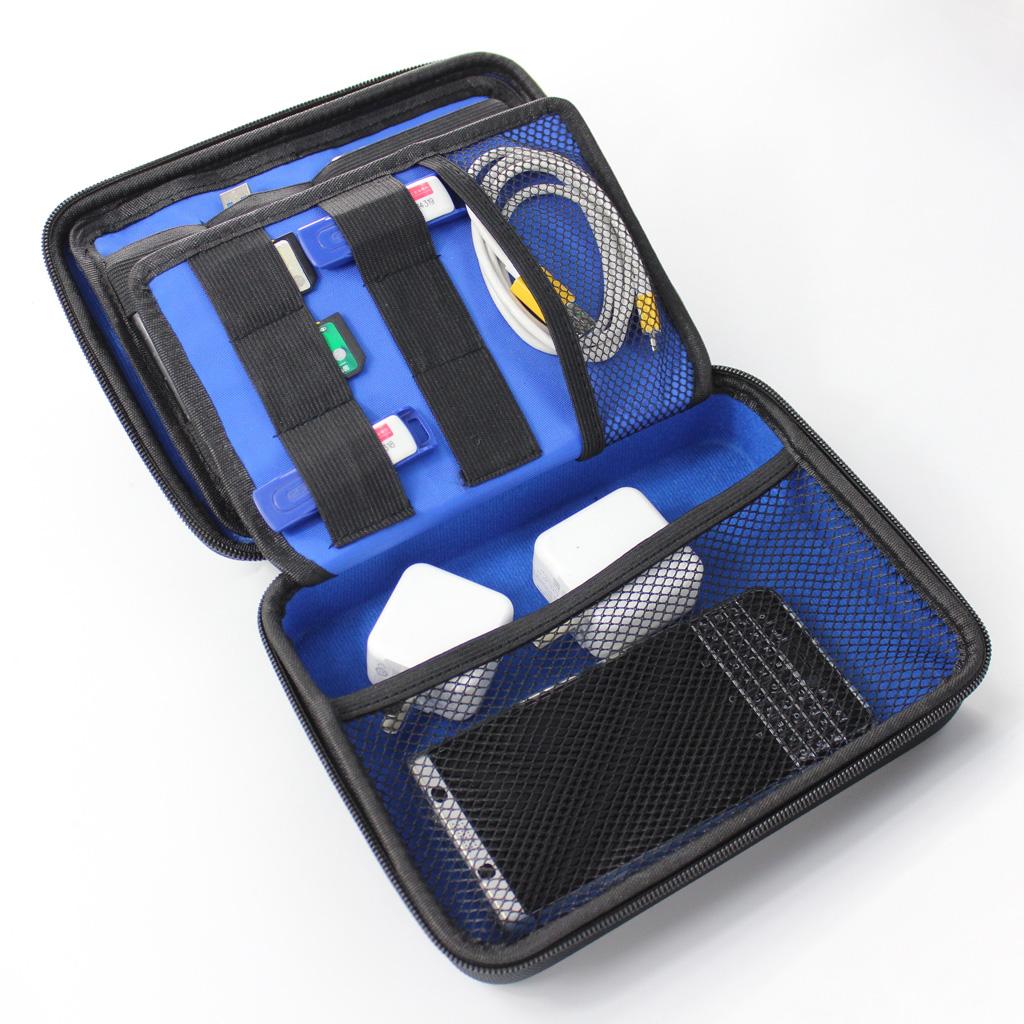 Travel Electronics Accessories Storage Box EVA Carrying Case Waterproof