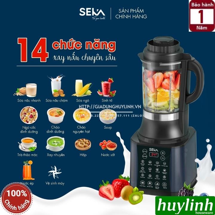 Máy làm sữa hạt đa năng SEKA E400 - 1.7 lít - 14 chức năng [1000W + 800W] - Hàng chính hãng