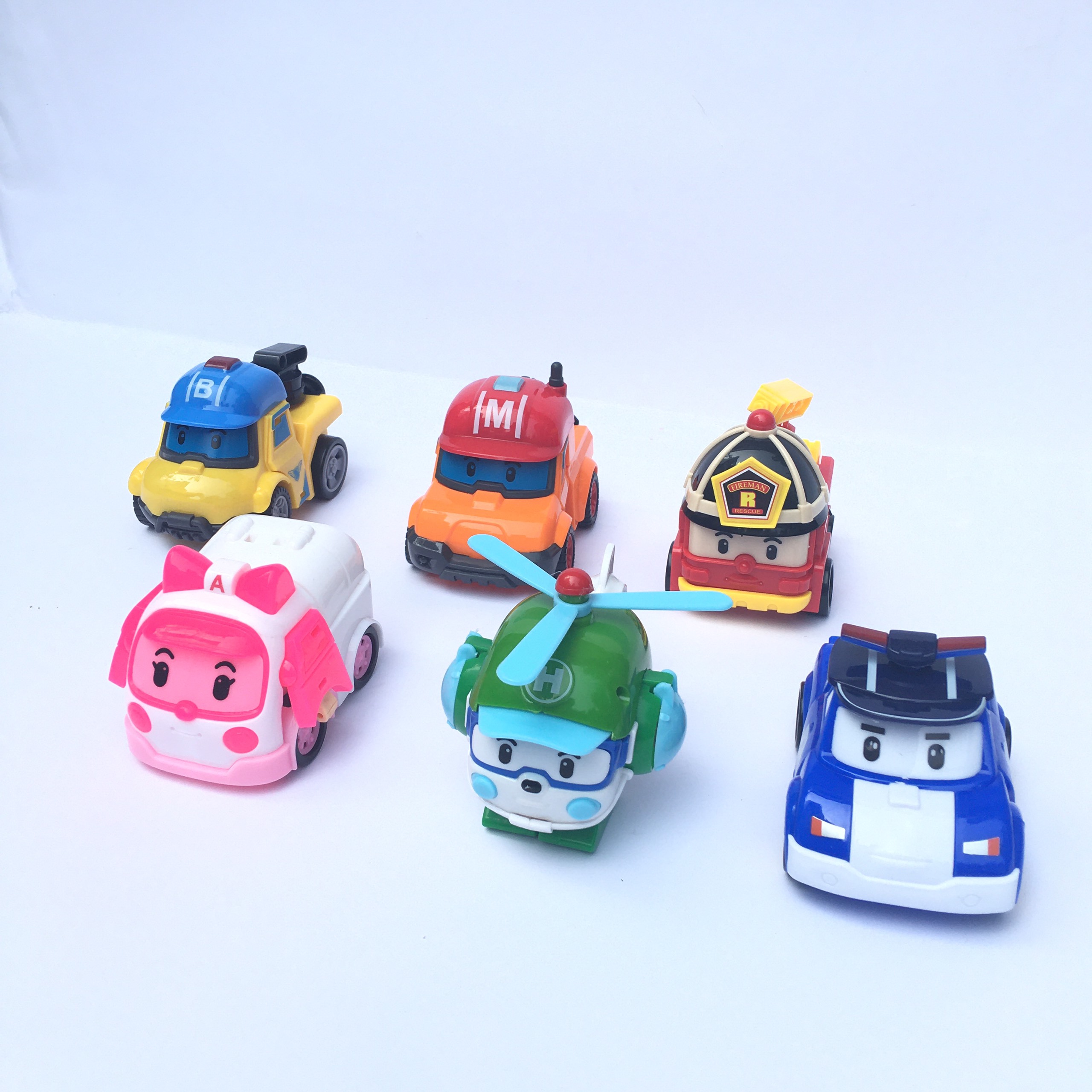 Đồ chơi lắp ráp biến hình Đội bay siêu đẳng Robocar Poli và những người bạn - Bộ 6 con