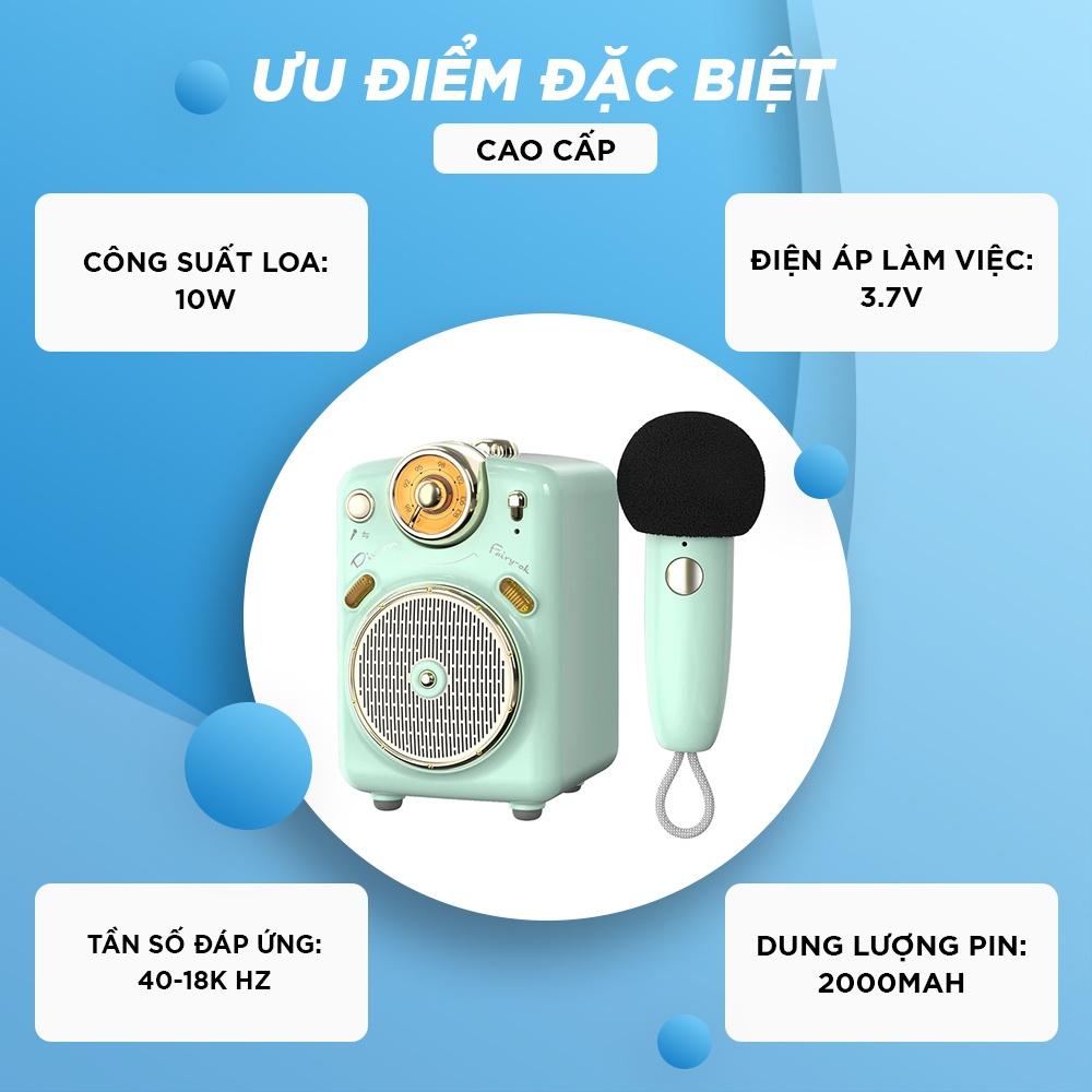 Bộ loa mic mini hát karaoke hát gia đình Divoom, nhiều tính năng đa dạng, màu sắc dễ thương, âm thanh trầm ấm