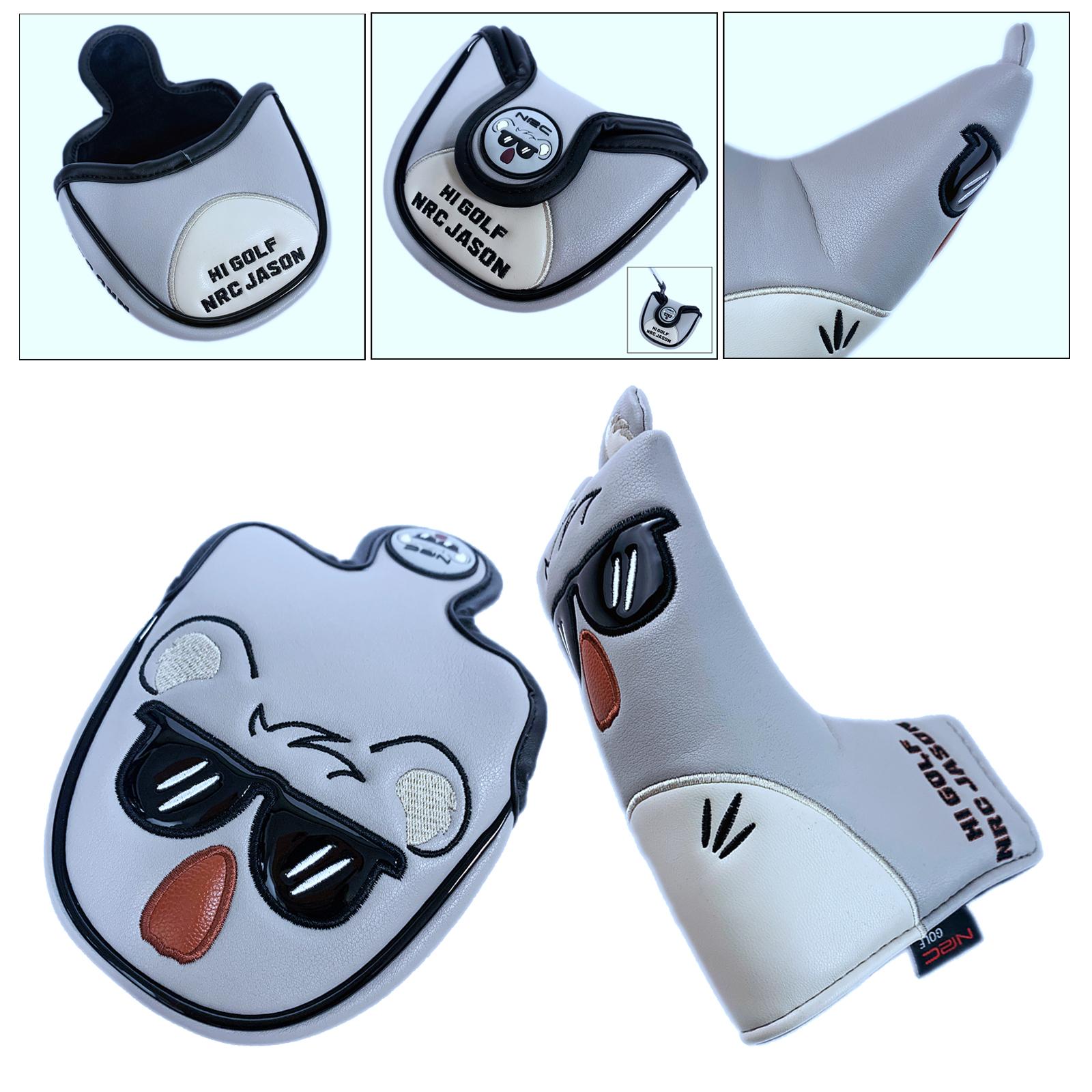 Magnetic Golf Club Headcover Center Putter Head Cover Protection Blade