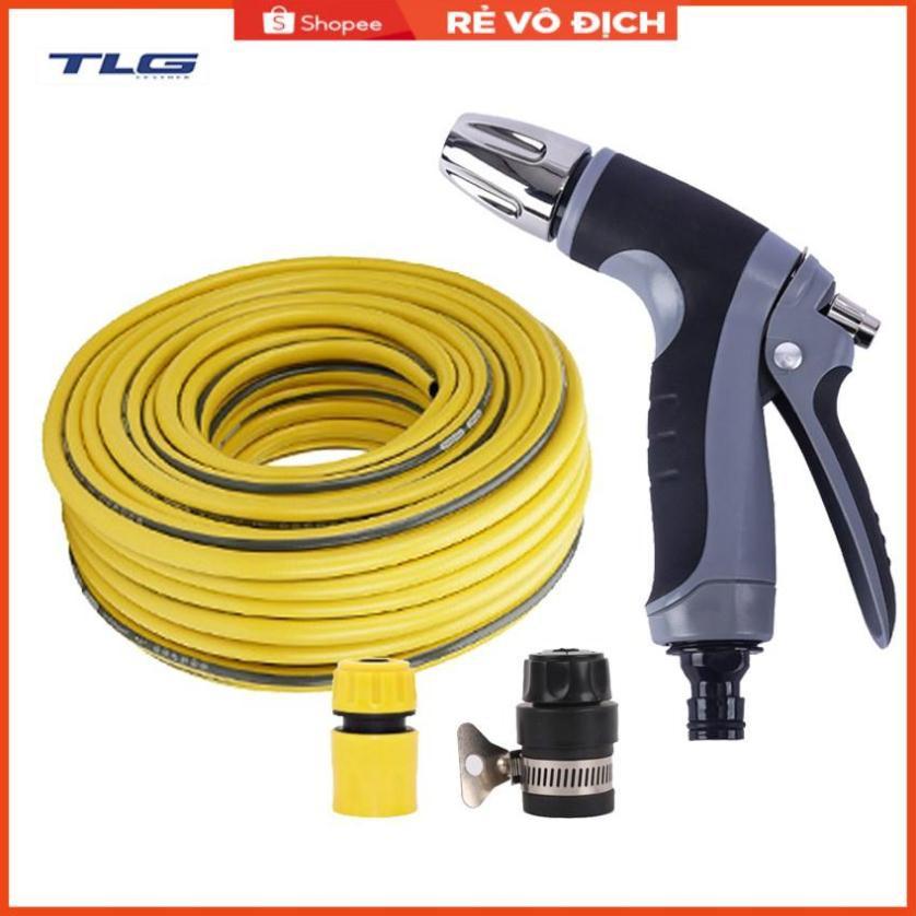 Bộ dây và vòi xịt tăng áp rửa xe tưới cây 206817(cút nhựa nối đen 712-2)