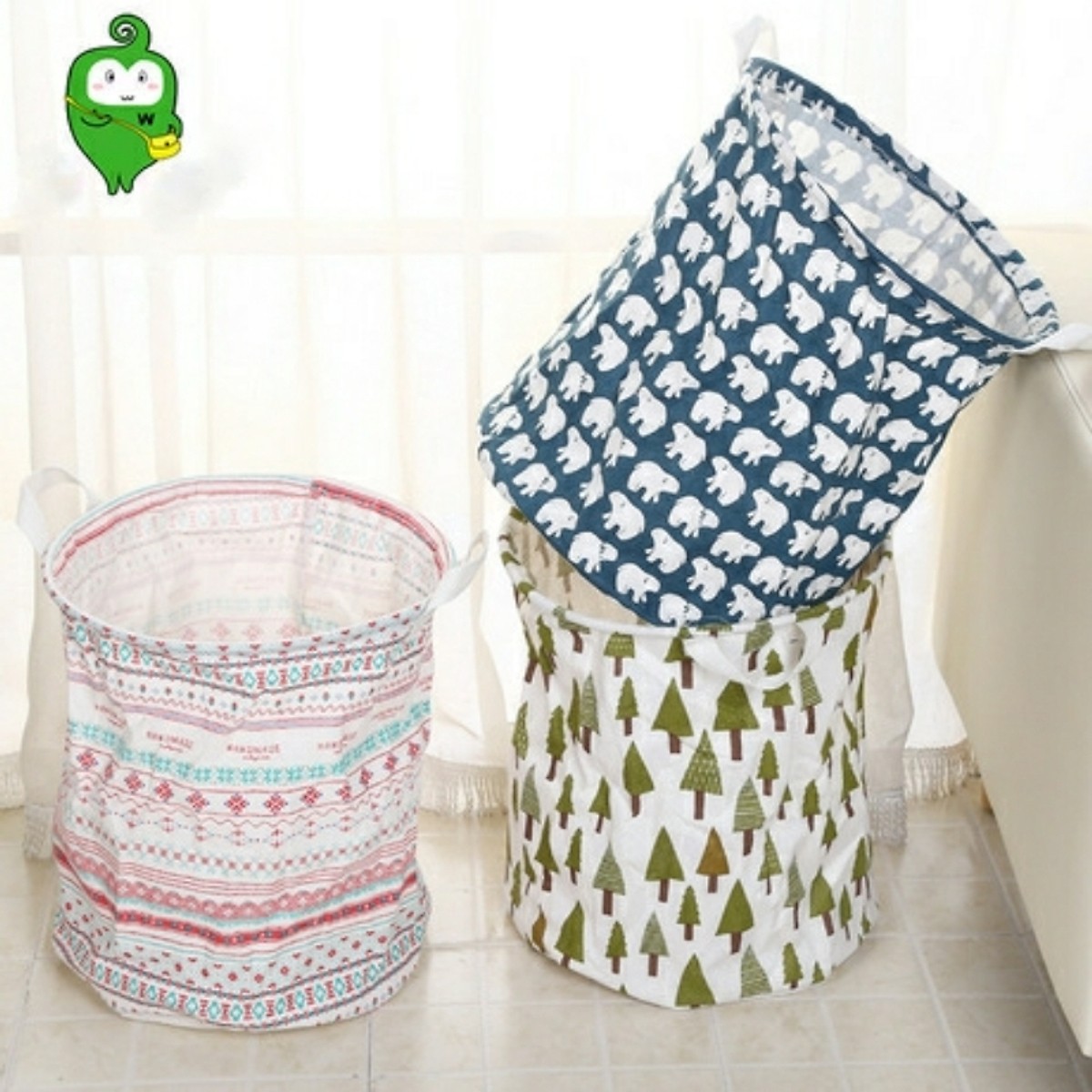 Giỏ vải đựng đồ tiện ích giao mẫu ngẫu nhiên
