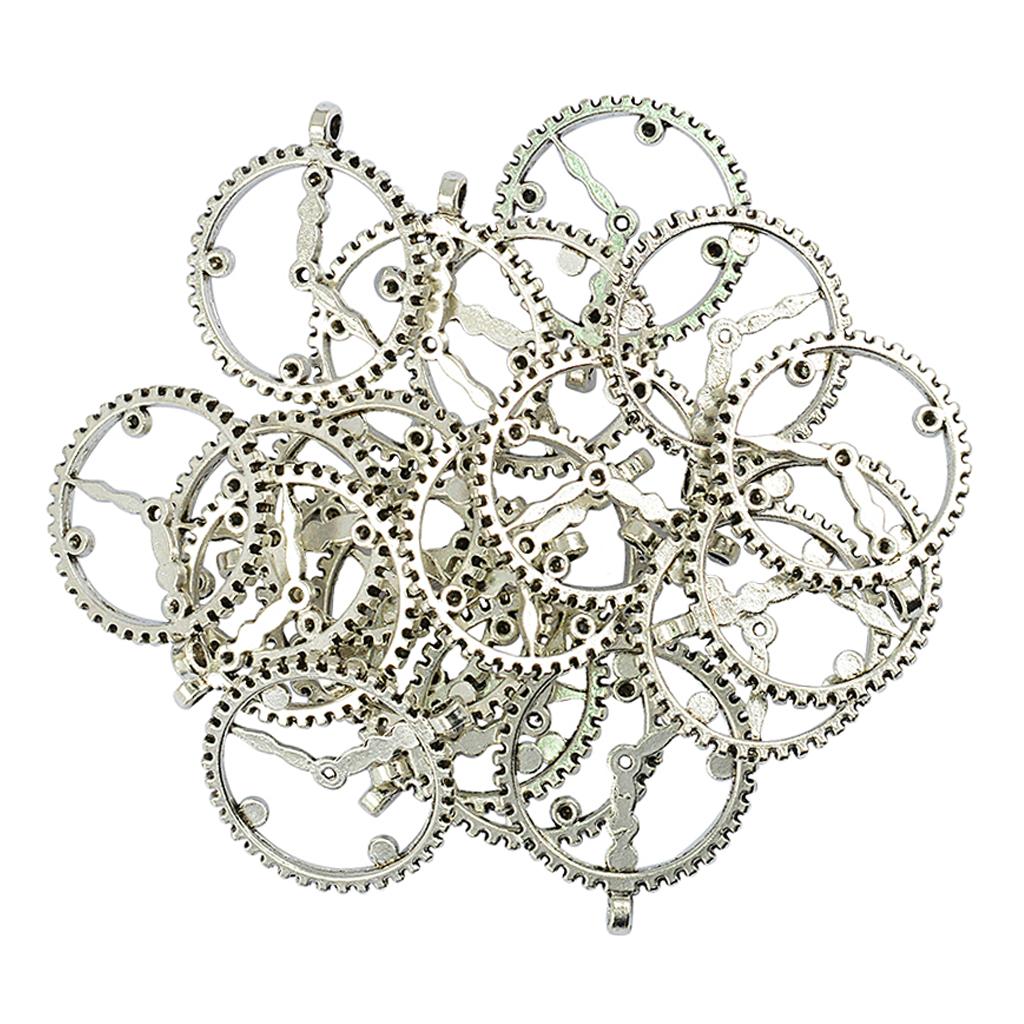 20 Pieces Alloy Antique Silver Pendants Charms,Handmade Jewelry Findings for DIY Necklace Bracelet Making