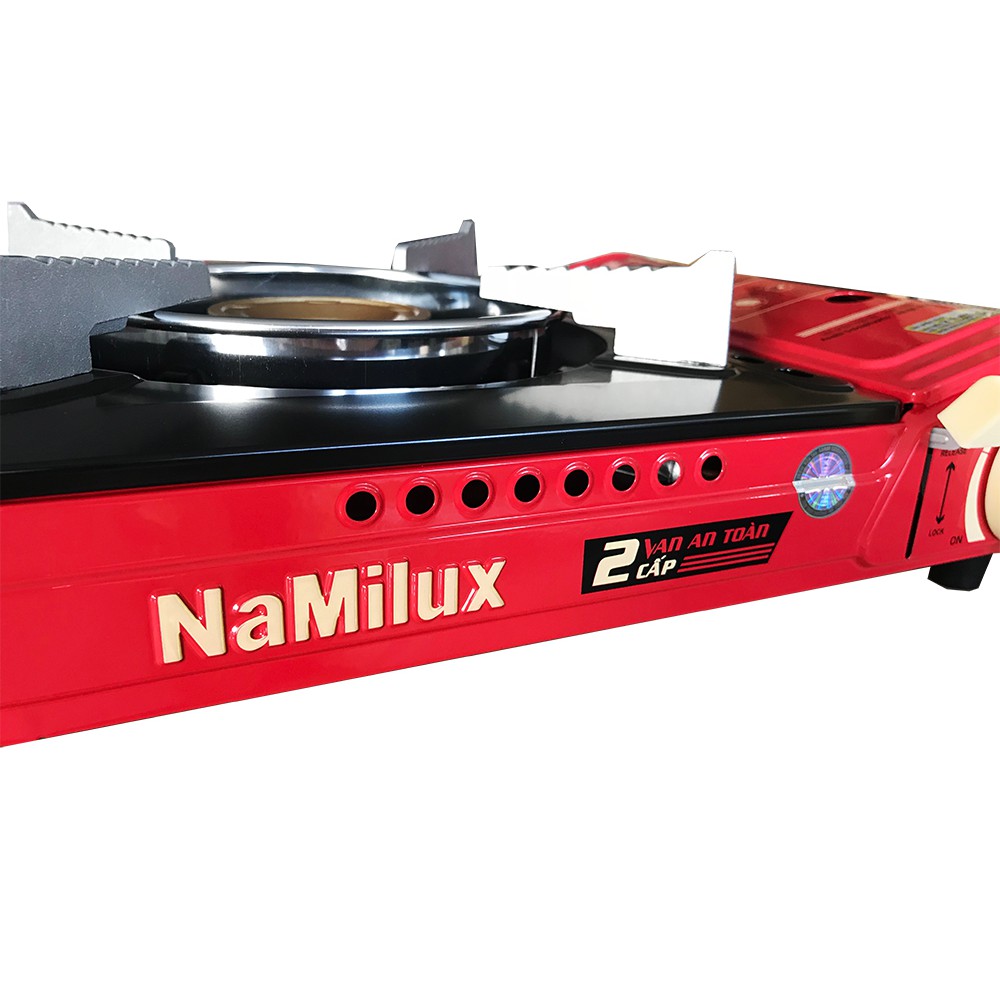 Bếp ga mini chống nổ 2 van Namilux, màu mẫu ngẫu nhiên-Hàng chính hãng