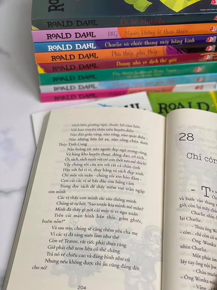 COMBO 15 CUỐN BỘ SÁCH CỦA NHÀ VĂN ROALD DAHL