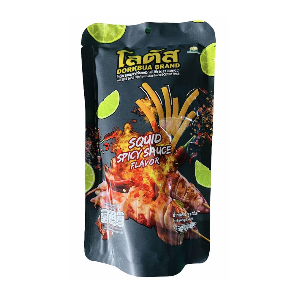 Combo 12 gói Bánh Que Vị Mực Sốt Cay Stick Biscuit 62g