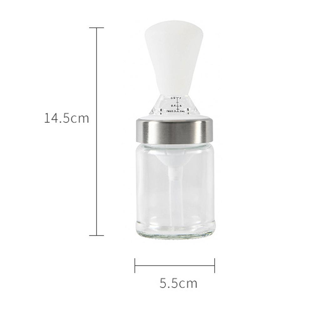 1 Chiếc Di Động Dầu Silicone Bình Với Bàn Chải Nướng Dầu Ngoài Trời Nấu Ăn Nhà Bếp Nướng Nướng Bàn Chải Với Chai Thủy Tinh Cung Cấp