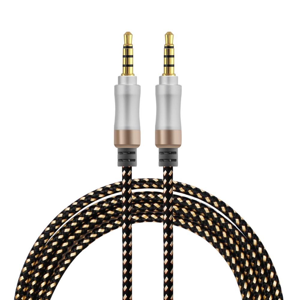 Foohee Tai Nghe Cáp Aux 3.5Mm 1.5M Cho Di Động Loa Ô Tô Máy Tính 나일론 A3