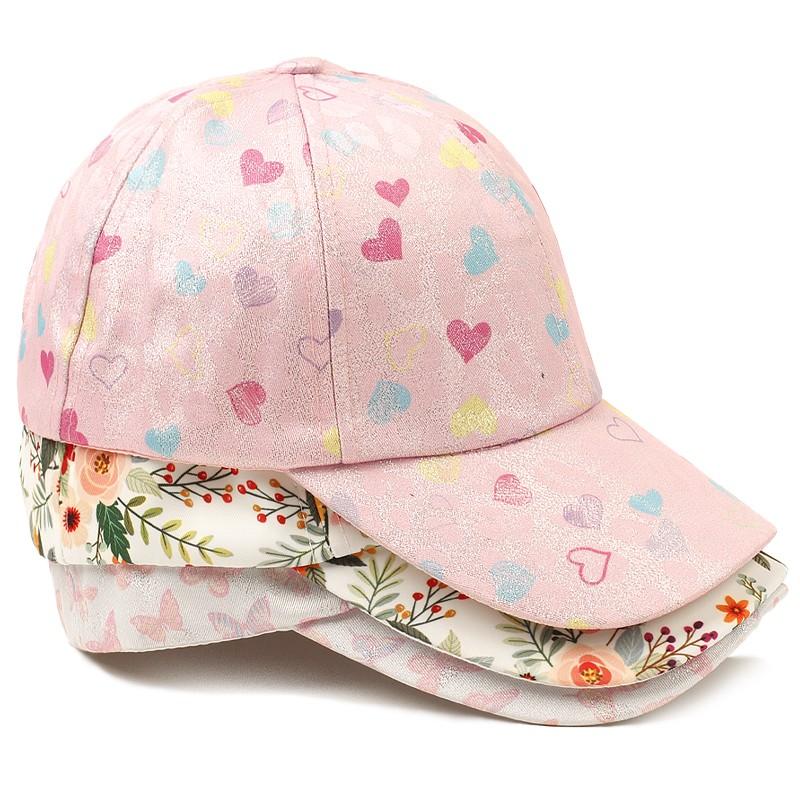 Trẻ Em In Hoa Trẻ Em Mũ Snapback Mũ Bóng Chày Xuân Hè Hip Hop Bé Trai Bé Gái Nón Cho Bé 4-10 Tuổi Color: G