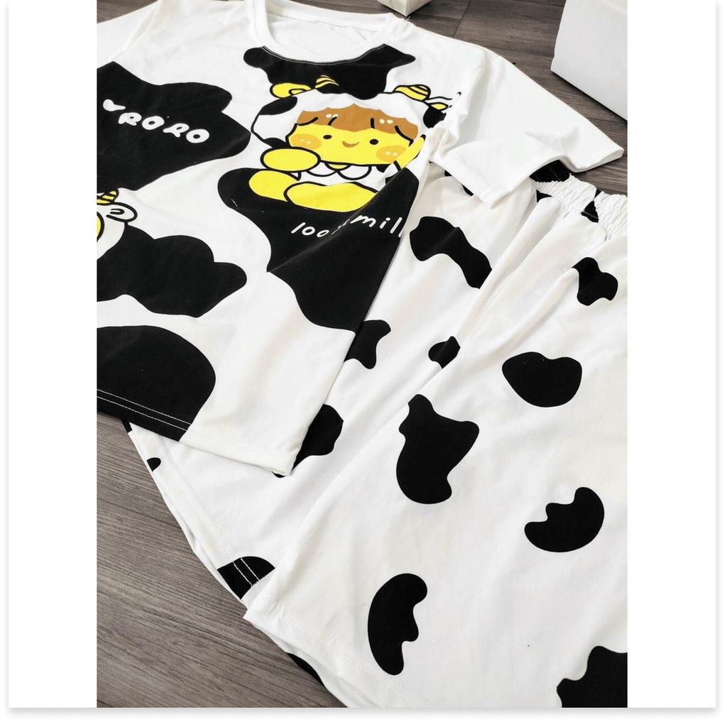 Set bộ mặc cute BÒ SỮA HOT TREND 2021 MẪU MỚI NHẤT HIỆN NAY LANA FASHION