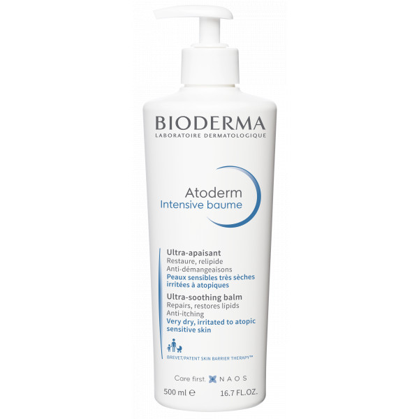 Kem Dưỡng Ẩm Chuyên Sâu Cho Da Khô, Da Rất Khô Và Da Viêm Da Cơ Địa Bioderma Atoderm Intensive Baume 500ml