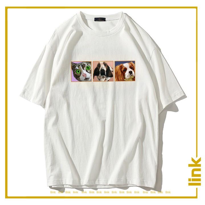 Áo thun nữ CHÓ CORGI đáng yêu tay lỡ unisex