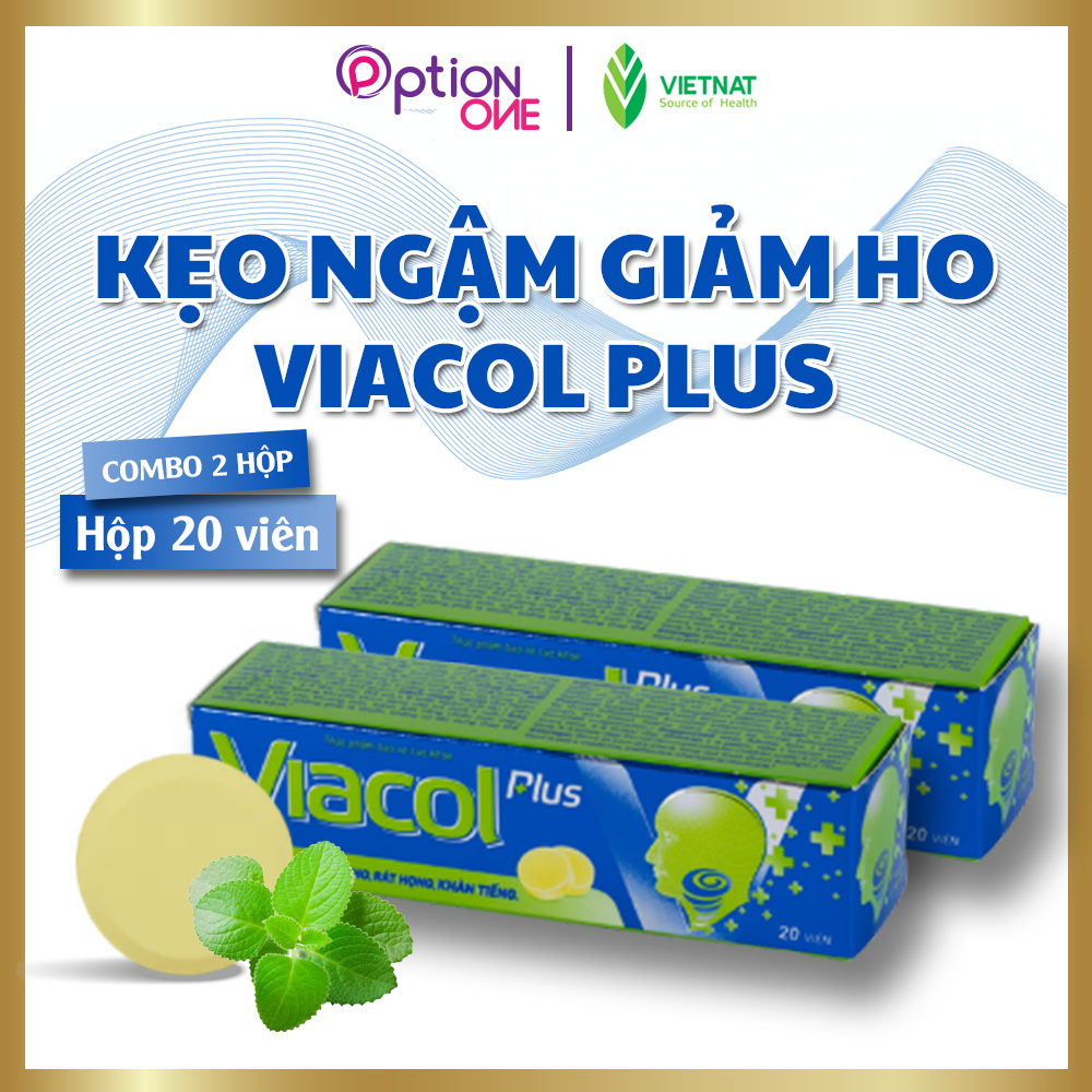Kẹo ngậm Viacol Plus Vietnat giảm ho đau họng - 20 viên/ tuýp