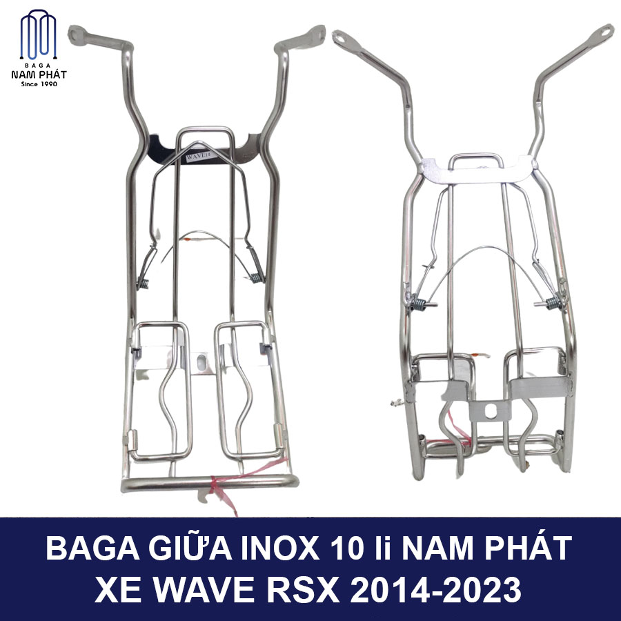 Baga giữa 10 li Wave RSX 2014 Đến RSX 2023 Inox / 7 Màu Nam Phát