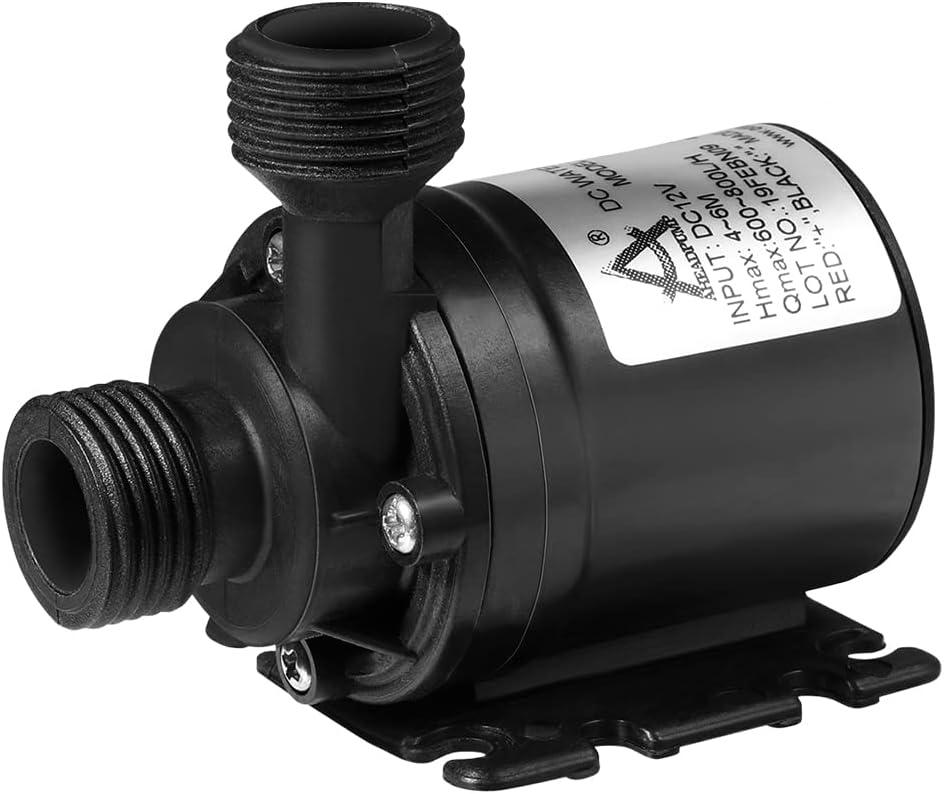 Máy bơm chìm DC 12V 800L/H 5M cho đài phun nước bể bơi hệ thống tuần hoàn năng lượng mặt trời hệ thống tuần hoàn