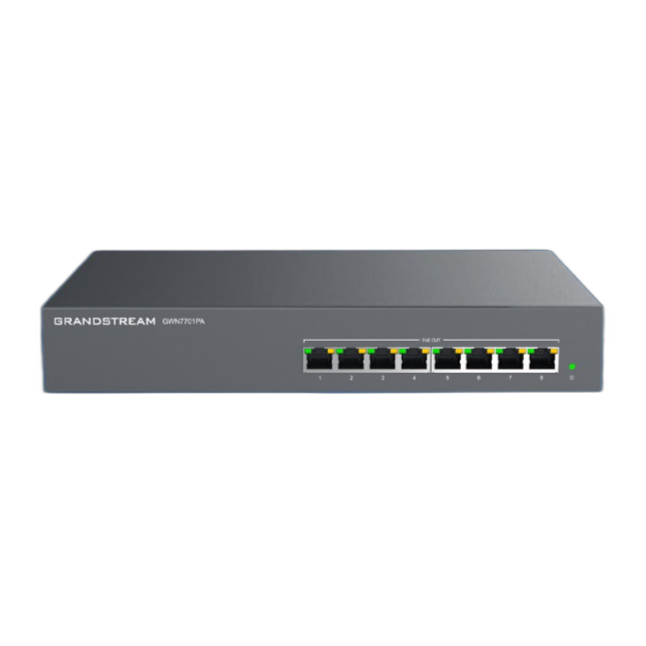 Switch 8 cổng PoE Gigabit GWN7701PA - Hàng chính hãng