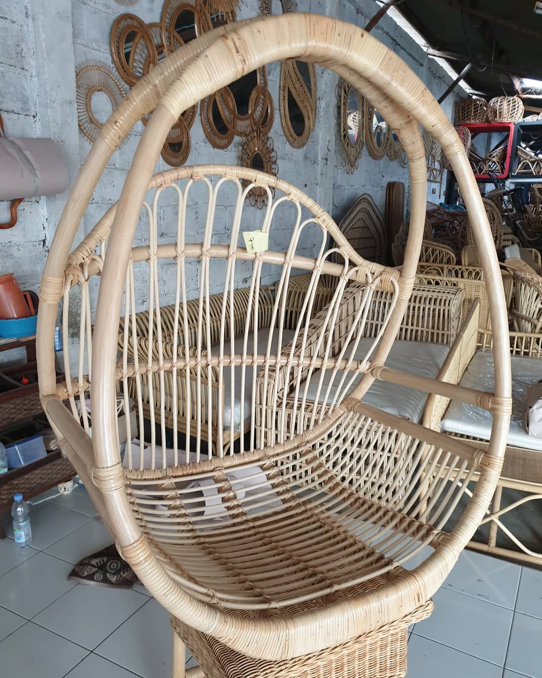 Xích Đu Mây Đơn Giản- Wicker Rattan Swing / Hanging Egg Chair In Classic Style-OT006