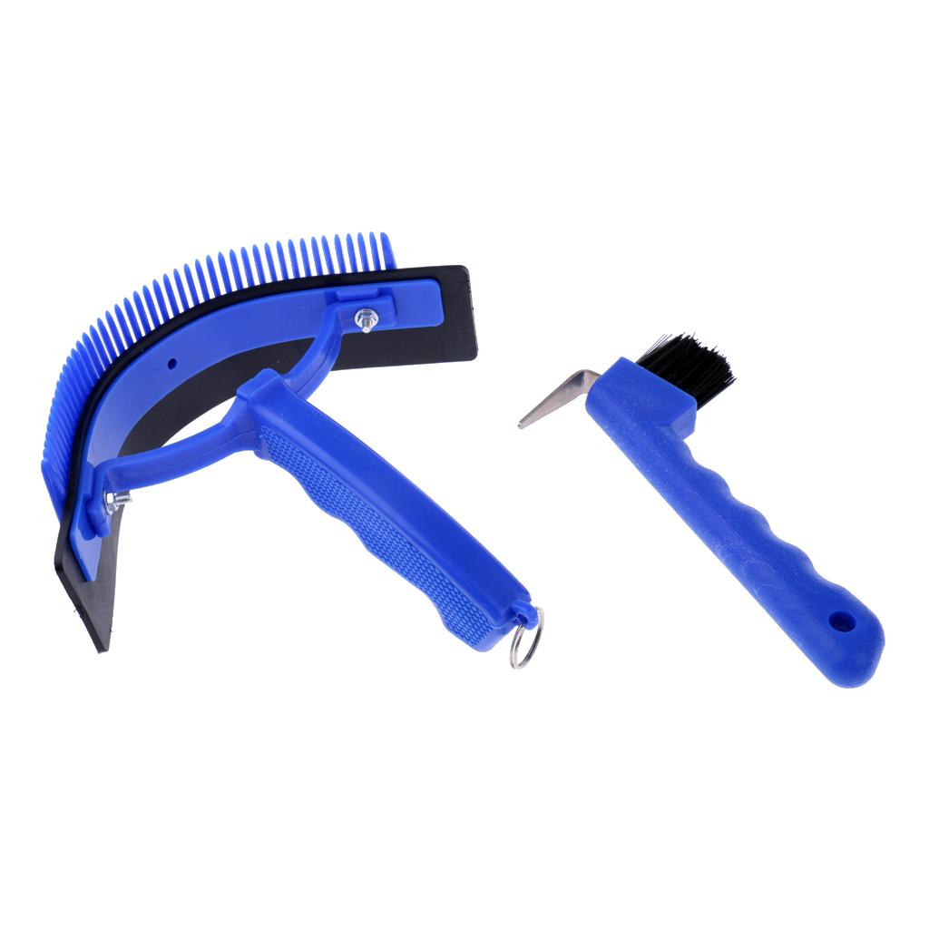 10 Pieces Horse Grooming Kit Equestrian Deluxe Horse Grooming Brush Comb